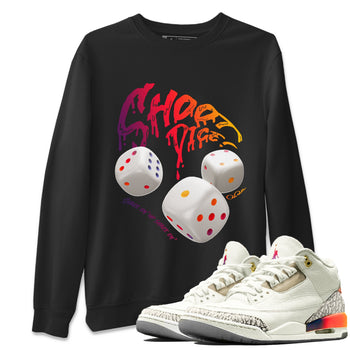 Air Jordan 3 J Balvin shirt to match jordans Shoot Dice sneaker tees AJ3 Balvin  SNRT Sneaker Release Tees LGBTQ Gay Pride T-Shirt Unisex Black 1 T-Shirt