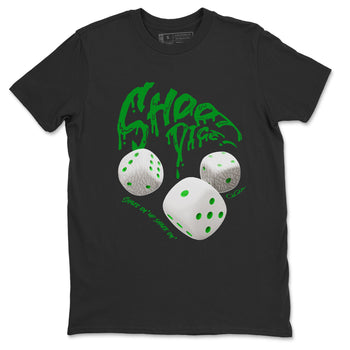 Air Jordan 3 Lucky Green Sneaker Match Tees Shoot Dice Sneaker Tees AJ3 Lucky Green Sneaker Release Tees Unisex Shirts Black 2