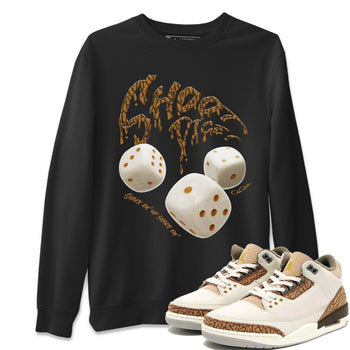 Air Jordan 3 Palomino Sneaker Match Tees Shoot Dice Sneaker Tees AJ3 Palomino Sneaker Release Tees Unisex Shirts Black 1
