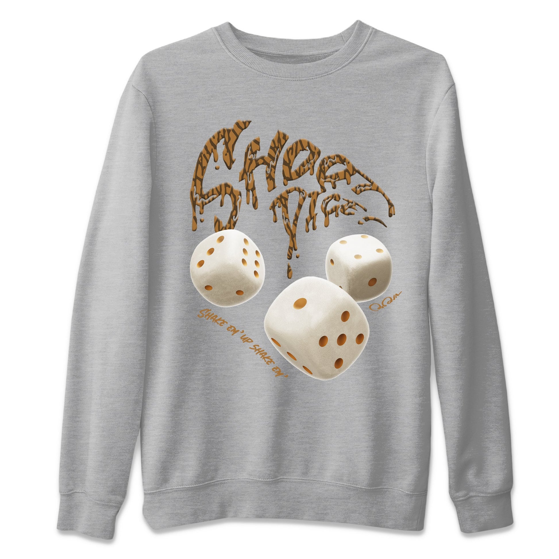 Air Jordan 3 Palomino Sneaker Match Tees Shoot Dice Sneaker Tees AJ3 Palomino Sneaker Release Tees Unisex Shirts Heather Grey 2