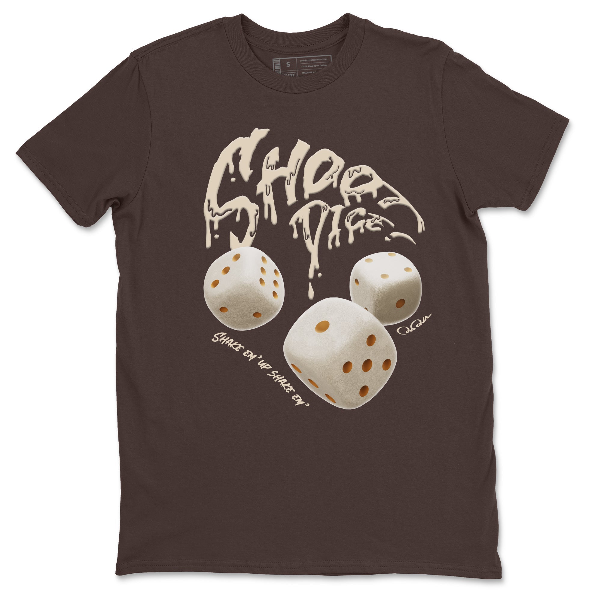 Air Jordan 3 Palomino Sneaker Match Tees Shoot Dice Sneaker Tees AJ3 Palomino Sneaker Release Tees Unisex Shirts Dark Chocolate 2