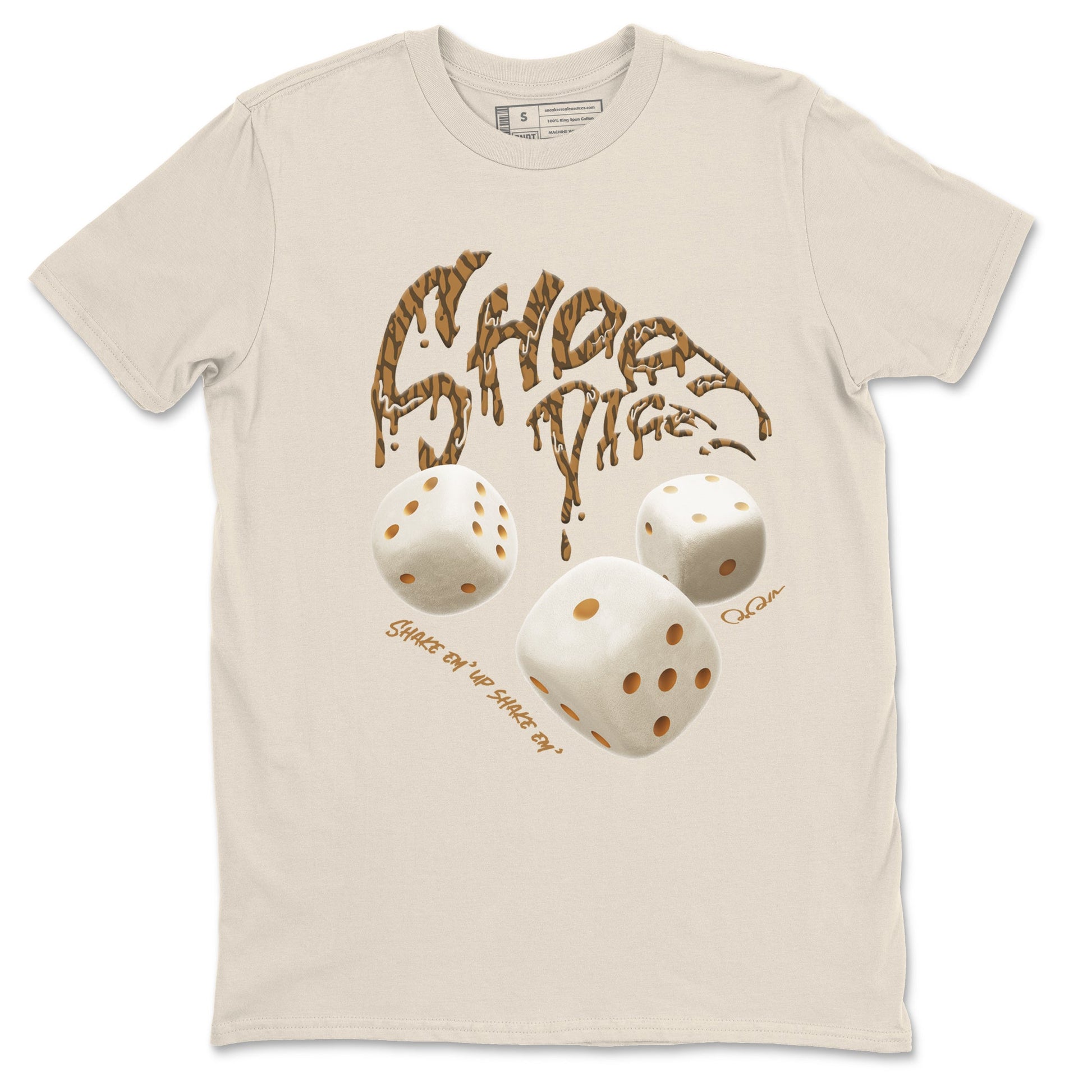Air Jordan 3 Palomino Sneaker Match Tees Shoot Dice Sneaker Tees AJ3 Palomino Sneaker Release Tees Unisex Shirts Natural 2