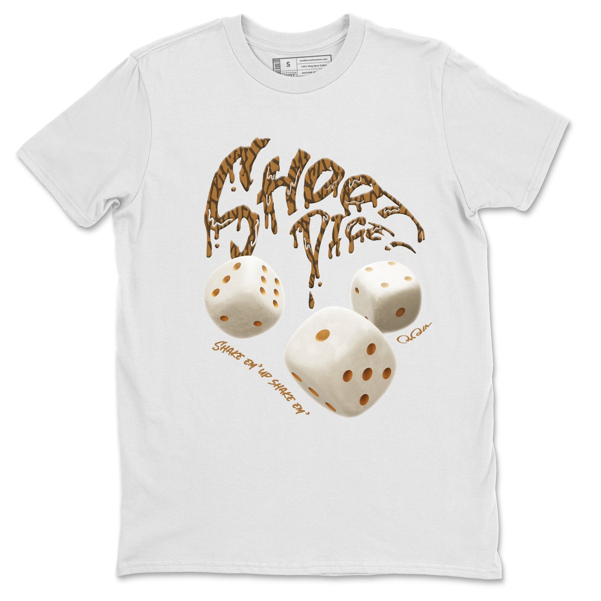 Air Jordan 3 Palomino Sneaker Match Tees Shoot Dice Sneaker Tees AJ3 Palomino Sneaker Release Tees Unisex Shirts White 2