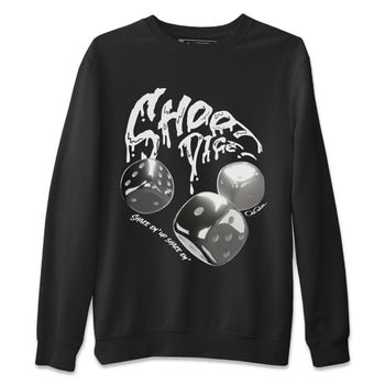 Air Jordan 4 Light Iron Ore shirt to match jordans Shoot Dice sneaker tees AJ4 Frozen Moments SNRT Sneaker Release Tees Unisex Black 2 T-Shirt