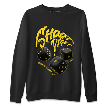 Air Jordan 4 Thunder Sneaker Match Tees Shoot Dice Sneaker Tees AJ4 Thunder Sneaker Release Tees Unisex Shirts Black 2