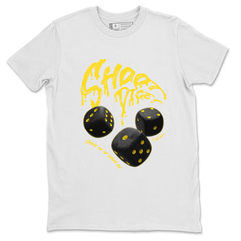 Air Jordan 4 Thunder Sneaker Match Tees Shoot Dice Sneaker Tees AJ4 Thunder Sneaker Release Tees Unisex Shirts White 2