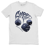 Air Jordan 5 Georgetown Sneaker Match Tees Shoot Dice Sneaker Tees AJ5 Midnight Navy Sneaker Release Tees Unisex Shirts White 2