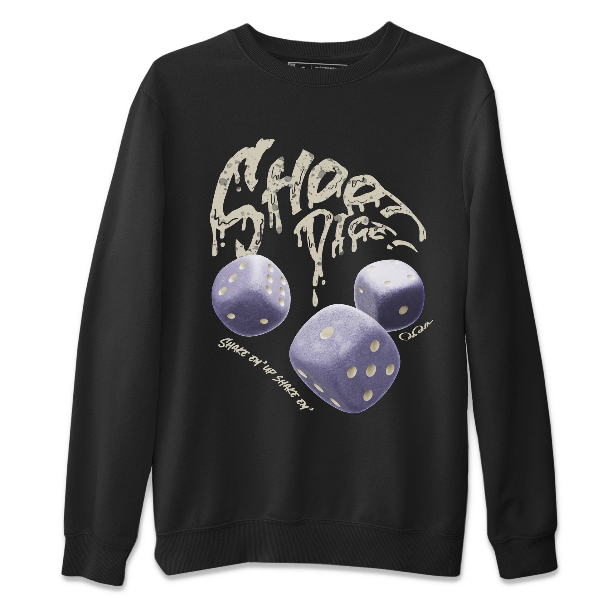 Air Jordan 5 Indigo Haze Sneaker Match Tees Shoot Dice Sneaker Tees AJ5 Indigo Haze Sneaker Release Tees Unisex Shirts Black 2