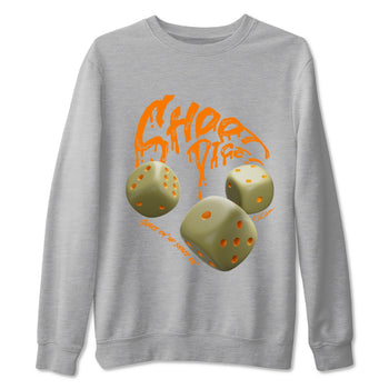 Air Jordan 5 Olive shirt to match jordans Shoot Dice sneaker tees AJ5 Olive SNRT Sneaker Release Tees unisex cotton Heather Grey 2 crew neck shirt