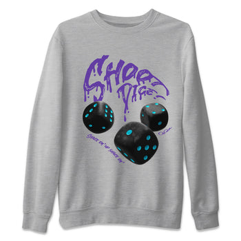 Air Jordan 6 Aqua Sneaker Match Tees Shoot Dice Sneaker Tees AJ6 Aqua Sneaker Release Tees Unisex Shirts Heather Grey 2