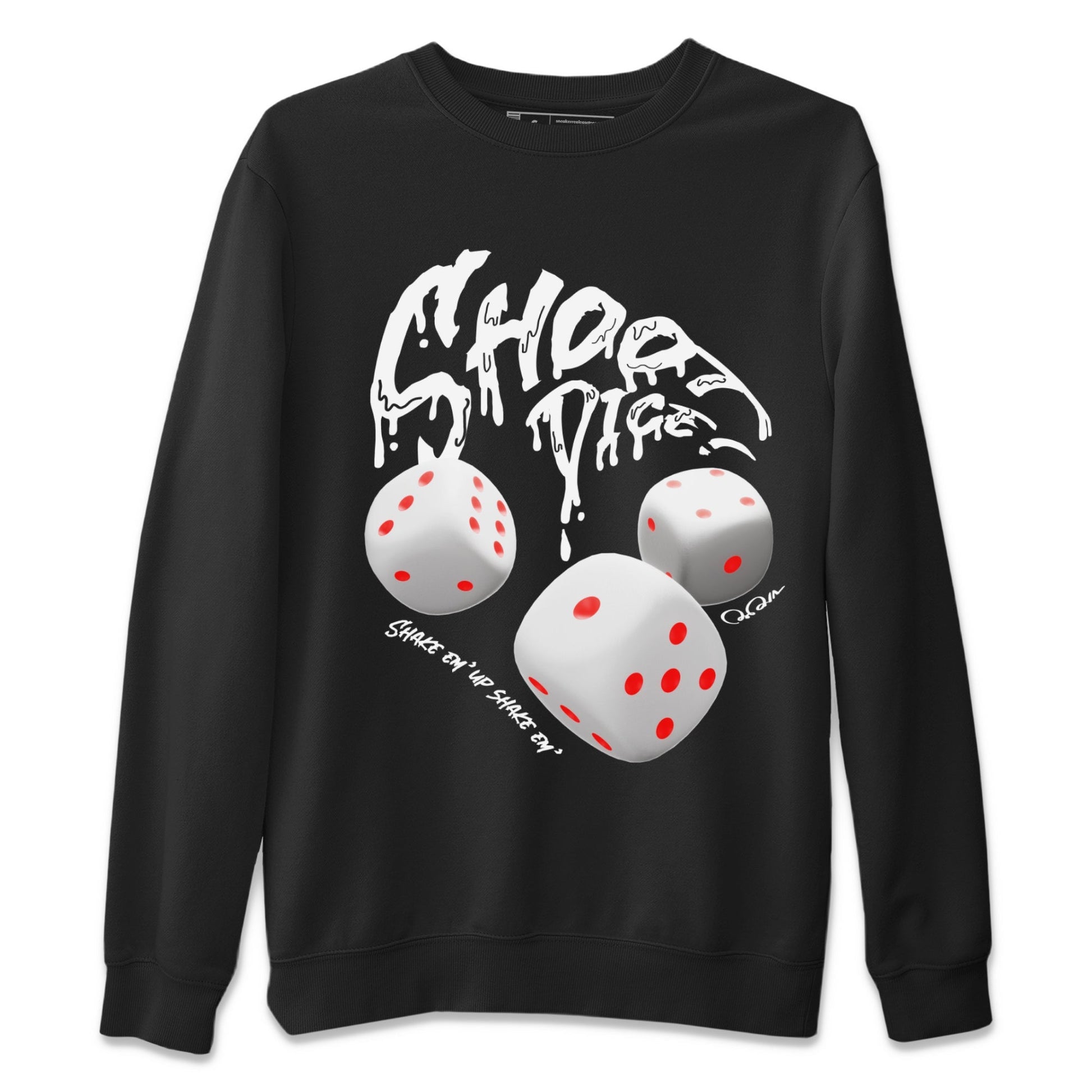 Air Jordan 7 Infrared Sneaker Match Tees Shoot Dice Sneaker Tees AJ7 Infrared Sneaker Release Tees Unisex Shirts Black 2