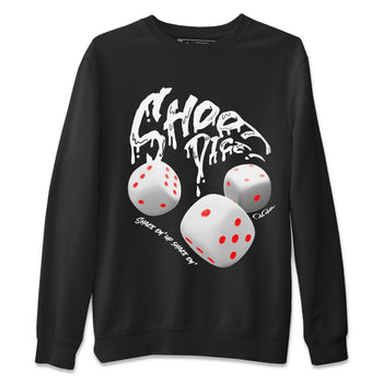 Air Jordan 7 Infrared Sneaker Match Tees Shoot Dice Sneaker Tees AJ7 Infrared Sneaker Release Tees Unisex Shirts Black 2