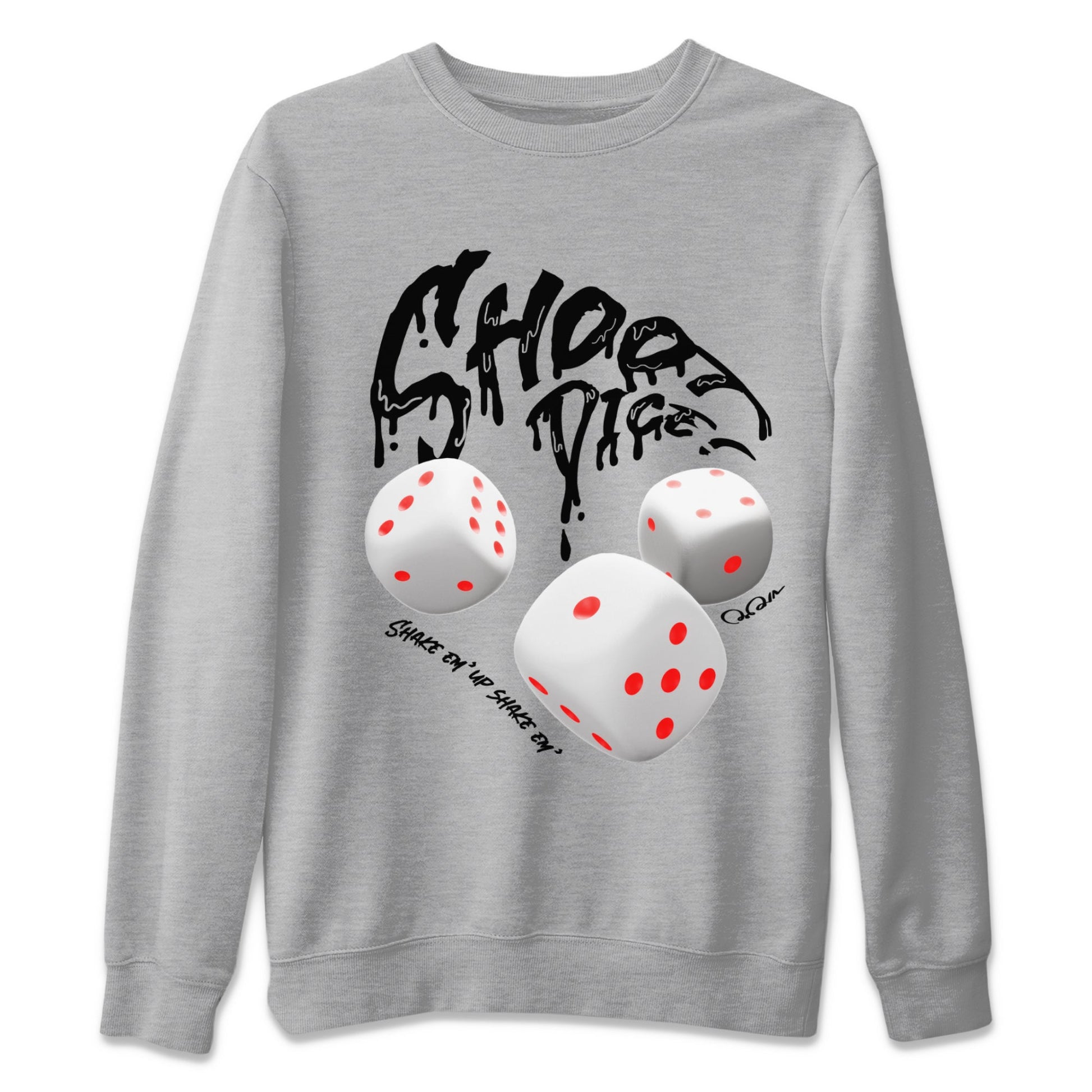 Air Jordan 7 Infrared Sneaker Match Tees Shoot Dice Sneaker Tees AJ7 Infrared Sneaker Release Tees Unisex Shirts Heather Grey 2