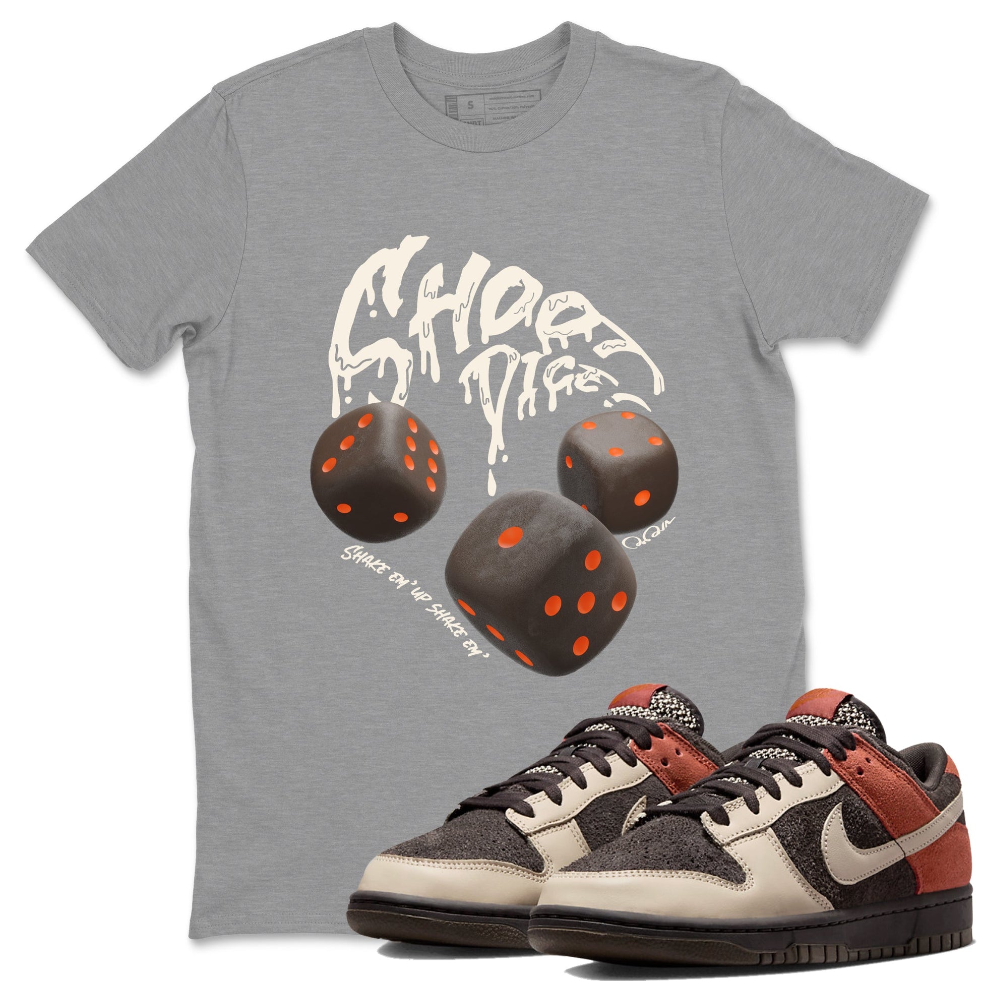 Dunk Red Panda shirt to match jordans Shoot Dice sneaker tees Nike Dunk LowRed Panda SNRT Sneaker Release Tees Unisex Heather Grey 1 T-Shirt