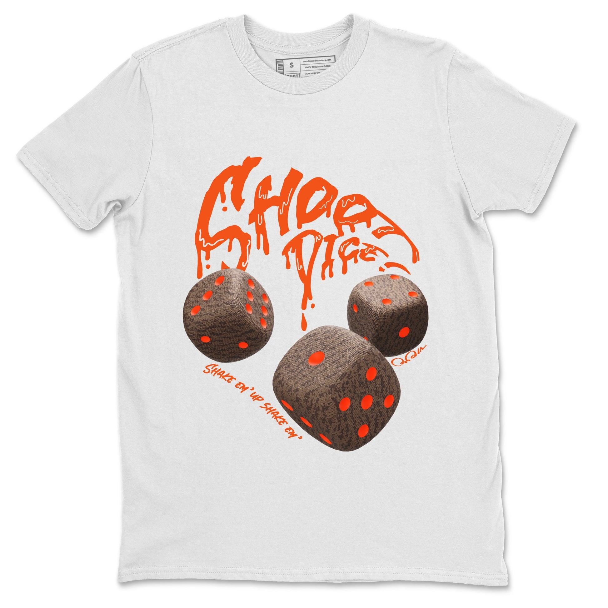 Yeezy 350 Carbon Beluga shirt to match jordans Shoot Dice sneaker tees Adidas Yeezy Boost 350 Carbon Beluga SNRT Sneaker Release Tees Unisex White 2 T-Shirt