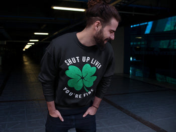 Jordan 1 Lucky Green Sneaker Match Tees Shut Up Liver You're Fine Sneaker Tees Jordan 1 Lucky Green Sneaker Release Tees Unisex Shirts