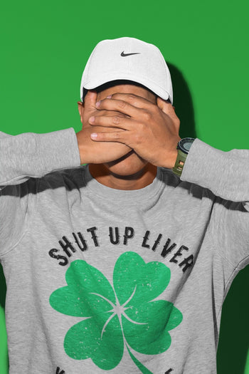 Jordan 1 Lucky Green Sneaker Match Tees Shut Up Liver You're Fine Sneaker Tees Jordan 1 Lucky Green Sneaker Release Tees Unisex Shirts
