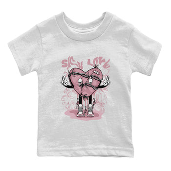 Air Jordan 1 Mauve shirt to match jordans Sick Love sneaker tees AJ1 High OG Mauve SNRT Sneaker Release Tees Crew Neck T-ShirtBaby Toddler White 2 T-Shirt