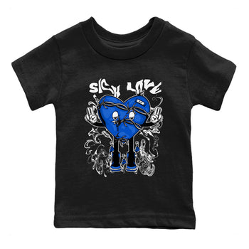 Jordan 1 High OG Royal Reimagined shirt to match jordans Sick Love sneaker tees Air Jordan 1 Royal Reimagined SNRT Sneaker Release Tees Crew Neck T-ShirtBaby Toddler Black 2 T-Shirt
