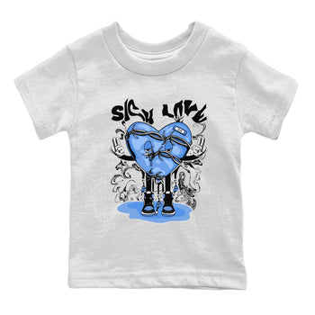 Air Jordan 1 UNC Toe shirt to match jordans Sick Love sneaker tees Air Jordan 1 Retro High OG UNC Toe SNRT Sneaker Release Tees Baby Toddler White 2 T-Shirt