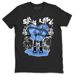 Air Jordan 1 UNC Toe shirt to match jordans Sick Love sneaker tees Air Jordan 1 Retro High OG UNC Toe SNRT Sneaker Release Tees Unisex Black 2 T-Shirt