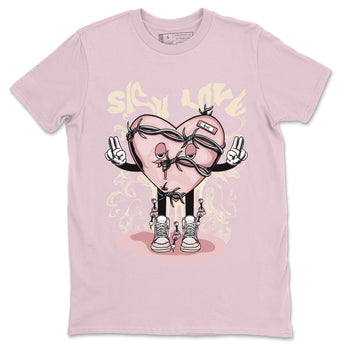 Air Jordan 1 Washed Pink Sneaker Match Tees Sick Love Sneaker Tees Jordan 1 High OG Washed Pink Sneaker Release Tees Unisex Shirts Pink 2