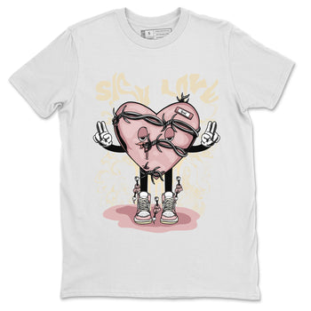 Air Jordan 1 Washed Pink Sneaker Match Tees Sick Love Sneaker Tees Jordan 1 High OG Washed Pink Sneaker Release Tees Unisex Shirts White 2