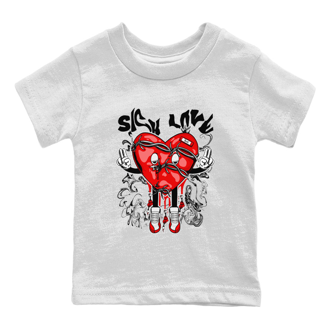 Air Jordan 12 Retro Cherry shirt to match jordans Sick Love sneaker tees Air Jordan 12 Cherry SNRT Sneaker Release Tees Crew Neck T-ShirtBaby Toddler White 2 T-Shirt