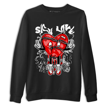 Air Jordan 12 Retro Cherry shirt to match jordans Sick Love sneaker tees Air Jordan 12 Cherry SNRT Sneaker Release Tees Crew Neck T-ShirtUnisex Black 2 T-Shirt