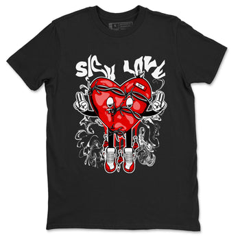 Air Jordan 12 Retro Cherry shirt to match jordans Sick Love sneaker tees Air Jordan 12 Cherry SNRT Sneaker Release Tees Crew Neck T-ShirtUnisex Black 2 T-Shirt