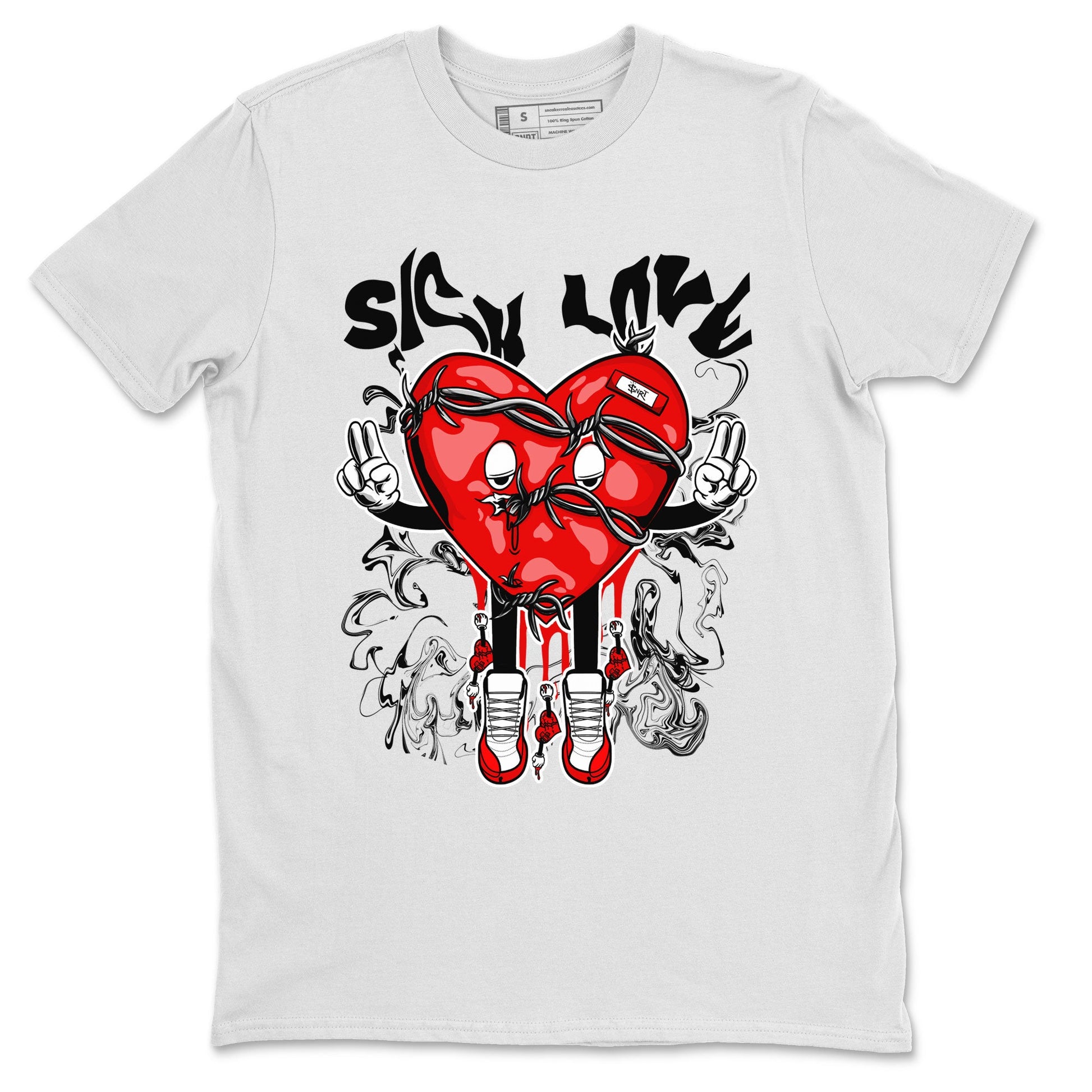 Air Jordan 12 Retro Cherry shirt to match jordans Sick Love sneaker tees Air Jordan 12 Cherry SNRT Sneaker Release Tees Crew Neck T-ShirtUnisex White 2 T-Shirt