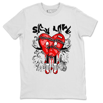 Air Jordan 12 Retro Cherry shirt to match jordans Sick Love sneaker tees Air Jordan 12 Cherry SNRT Sneaker Release Tees Crew Neck T-ShirtUnisex White 2 T-Shirt