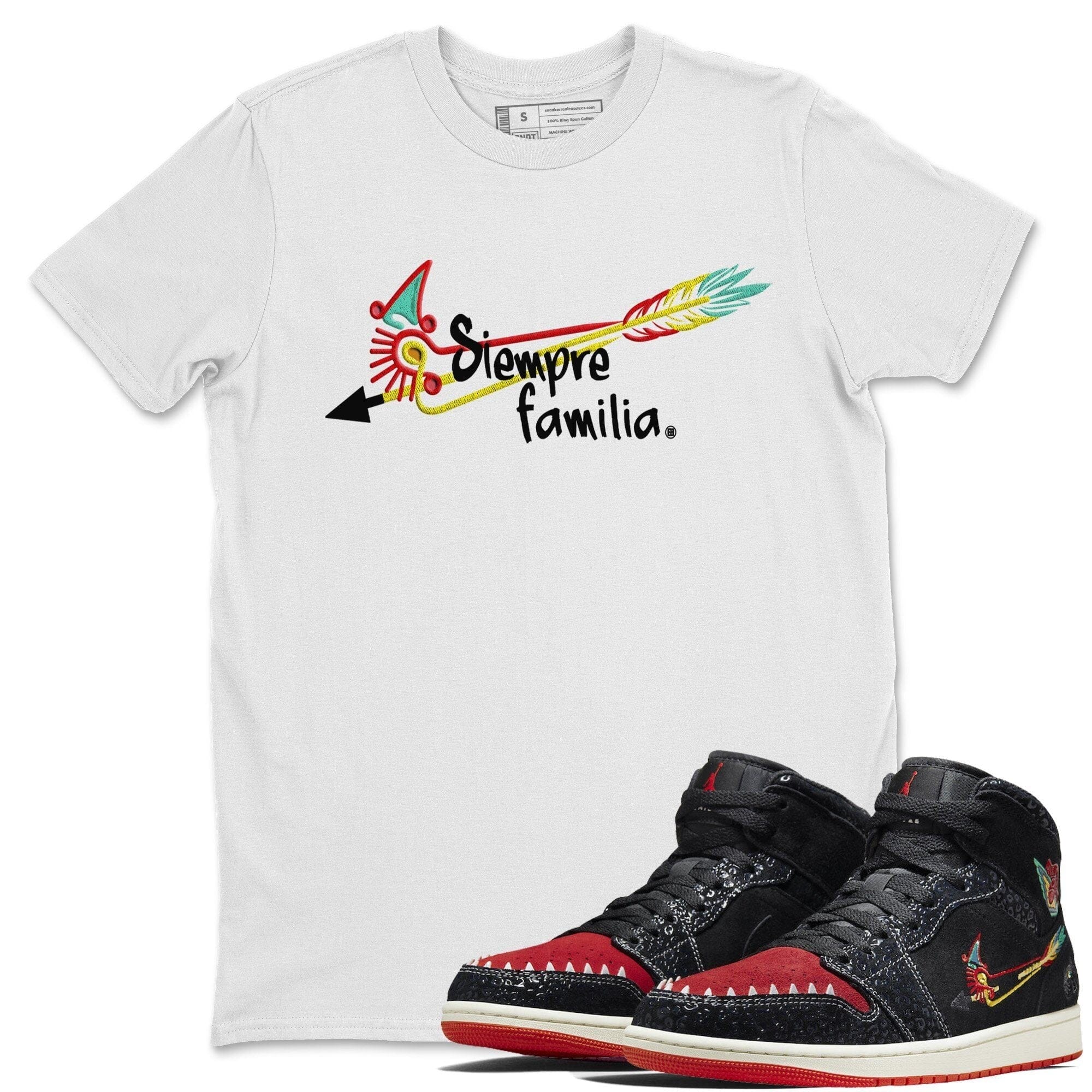 Jordan 1 Siempre Familia Sneaker Match Tees Siempre Familia Sneaker Tees Jordan 1 Siempre Familia Sneaker Release Tees Unisex Shirts