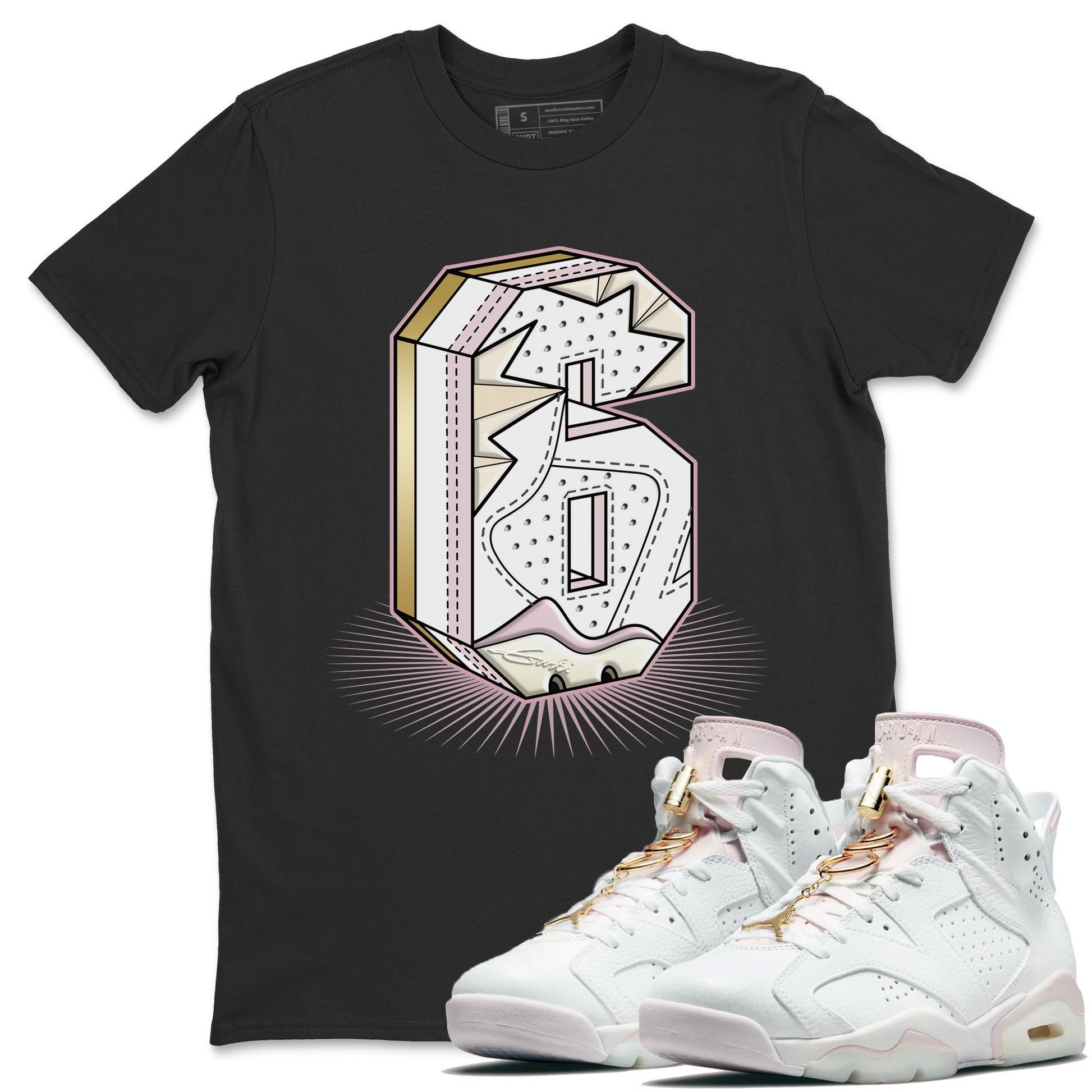 Jordan 6 Gold Hoops Sneaker Match Tees Six Statue Sneaker Tees Jordan 6 Gold Hoops Sneaker Release Tees Unisex Shirts
