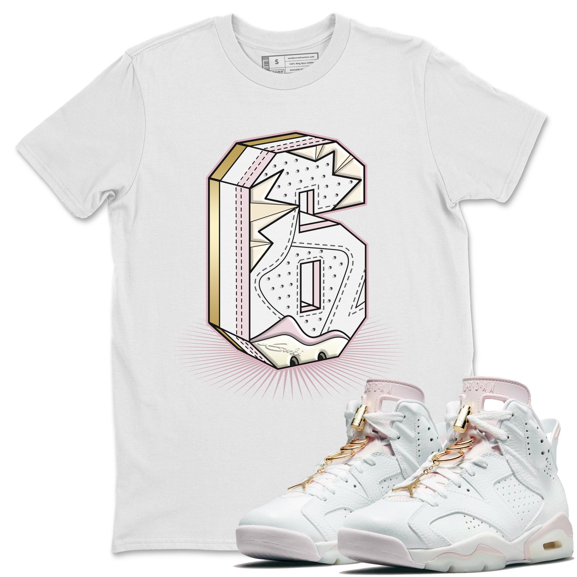 Jordan 6 Gold Hoops Sneaker Match Tees Six Statue Sneaker Tees Jordan 6 Gold Hoops Sneaker Release Tees Unisex Shirts