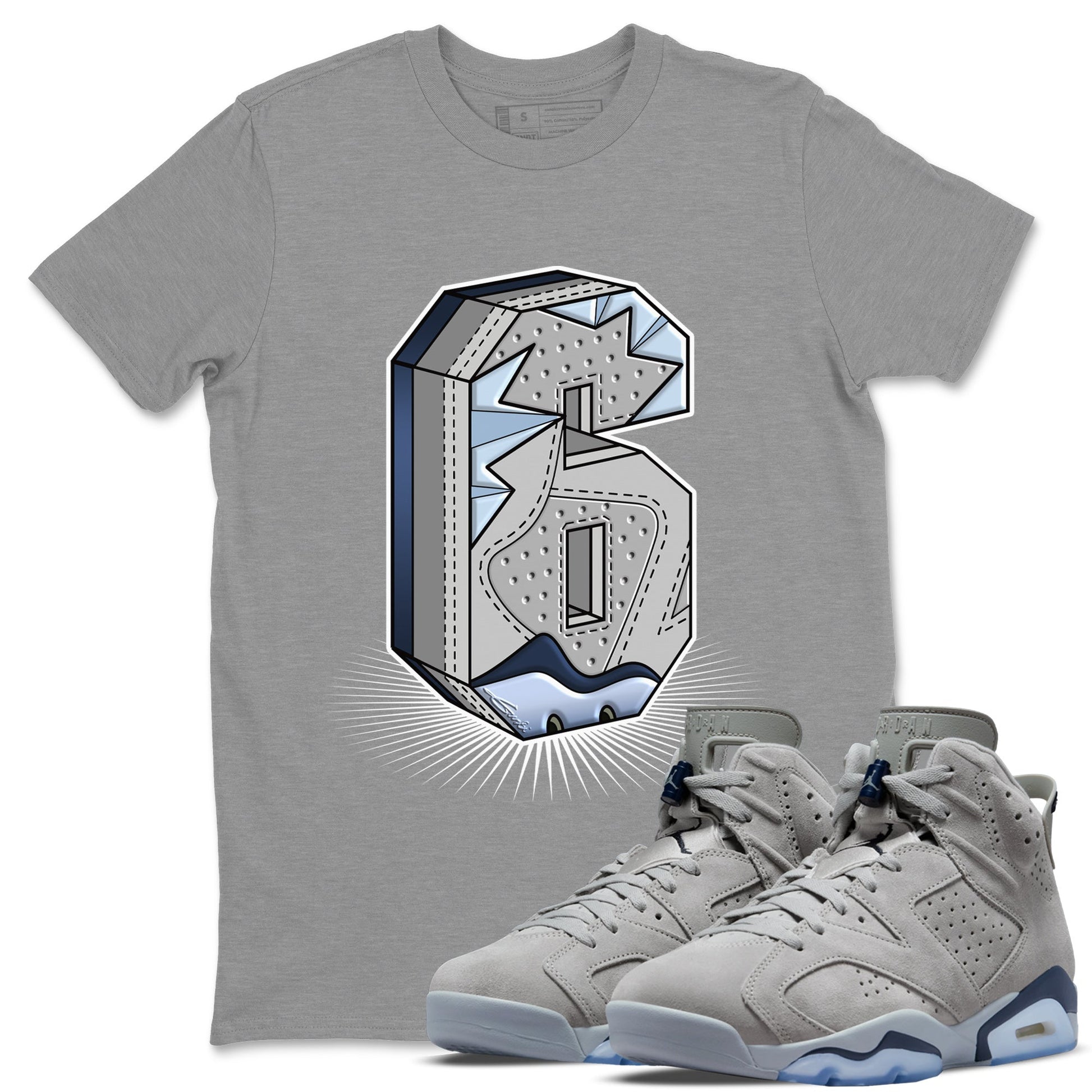 Jordan 6 Georgetown Sneaker Match Tees Six Statue Sneaker Tees Jordan 6 Georgetown Sneaker Release Tees Unisex Shirts