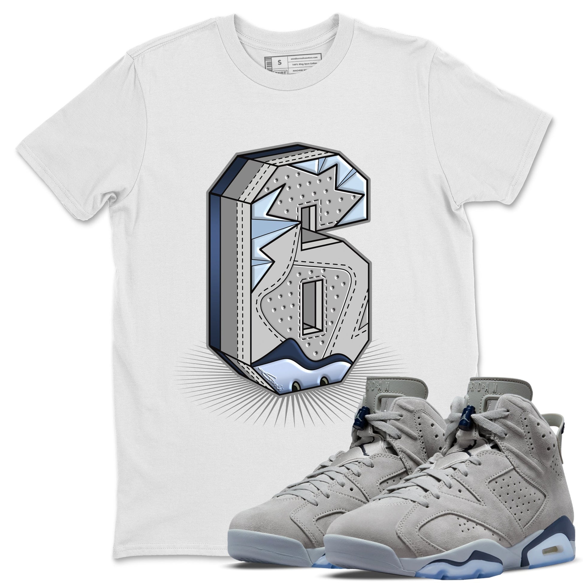 Jordan 6 Georgetown Sneaker Match Tees Six Statue Sneaker Tees Jordan 6 Georgetown Sneaker Release Tees Unisex Shirts