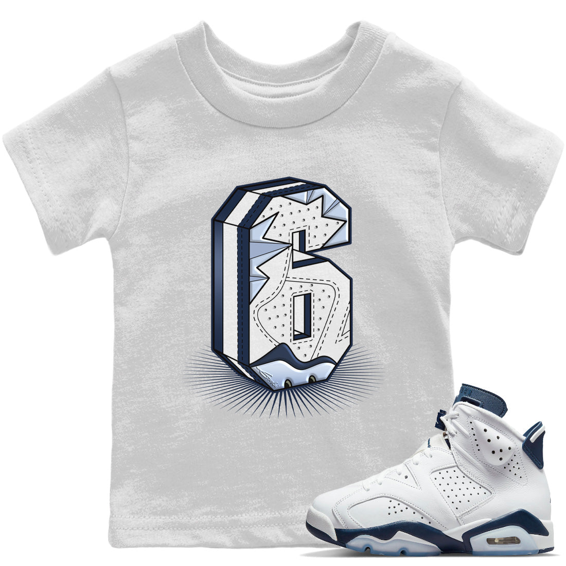 Jordan 6 Midnight Navy Sneaker Match Tees Six Statue Sneaker Tees Jordan 6 Midnight Navy Sneaker Release Tees Kids Shirts