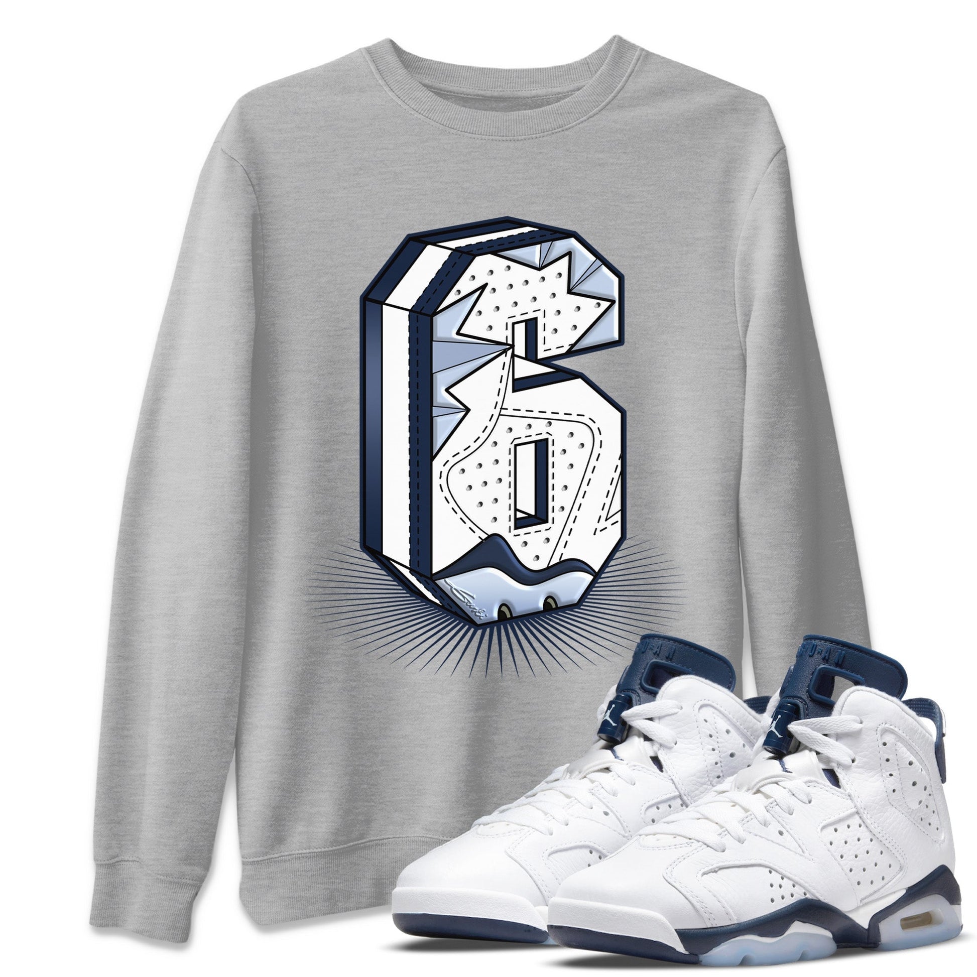 Jordan 6 Midnight Navy Sneaker Match Tees Six Statue Sneaker Tees Jordan 6 Midnight Navy Sneaker Release Tees Unisex Shirts