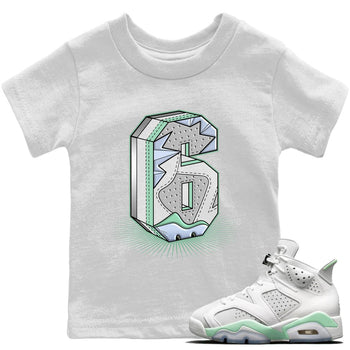 Jordan 6 Mint Foam Sneaker Match Tees Six Statue Sneaker Tees Jordan 6 Mint Foam Sneaker Release Tees Kids Shirts