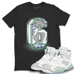 Jordan 6 Mint Foam Sneaker Match Tees Six Statue Sneaker Tees Jordan 6 Mint Foam Sneaker Release Tees Unisex Shirts