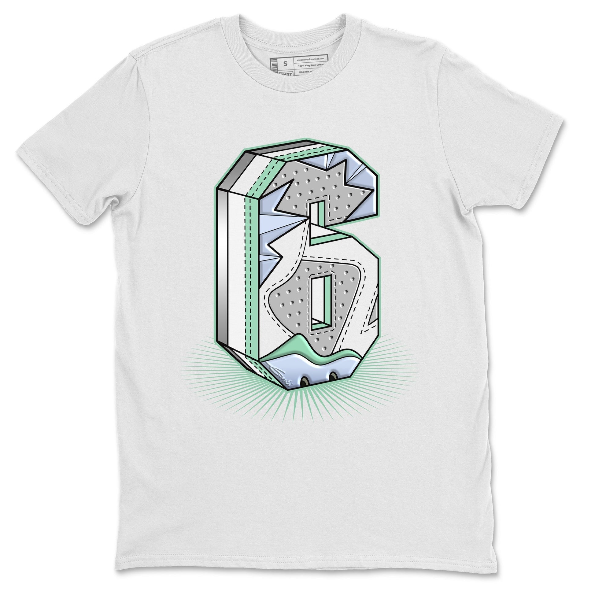 Jordan 6 Mint Foam Sneaker Match Tees Six Statue Sneaker Tees Jordan 6 Mint Foam Sneaker Release Tees Unisex Shirts