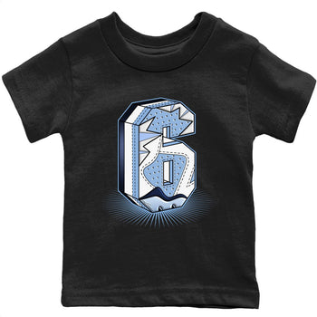 Jordan 6 UNC Sneaker Match Tees Six Statue Sneaker Tees Jordan 6 UNC Sneaker Release Tees Kids Shirts
