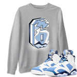 Jordan 6 UNC Sneaker Match Tees Six Statue Sneaker Tees Jordan 6 UNC Sneaker Release Tees Unisex Shirts