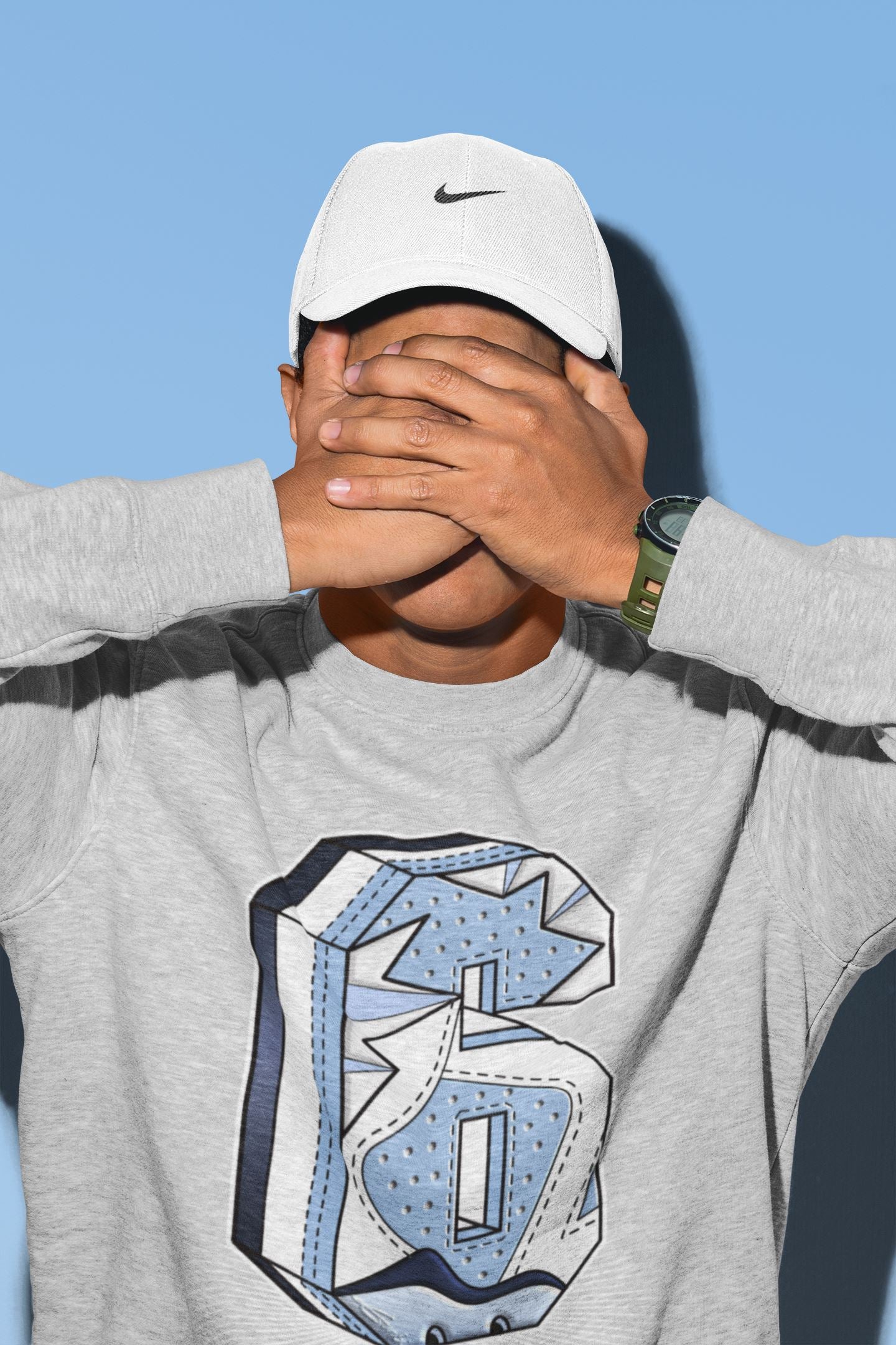 Jordan 6 UNC Sneaker Match Tees Six Statue Sneaker Tees Jordan 6 UNC Sneaker Release Tees Unisex Shirts