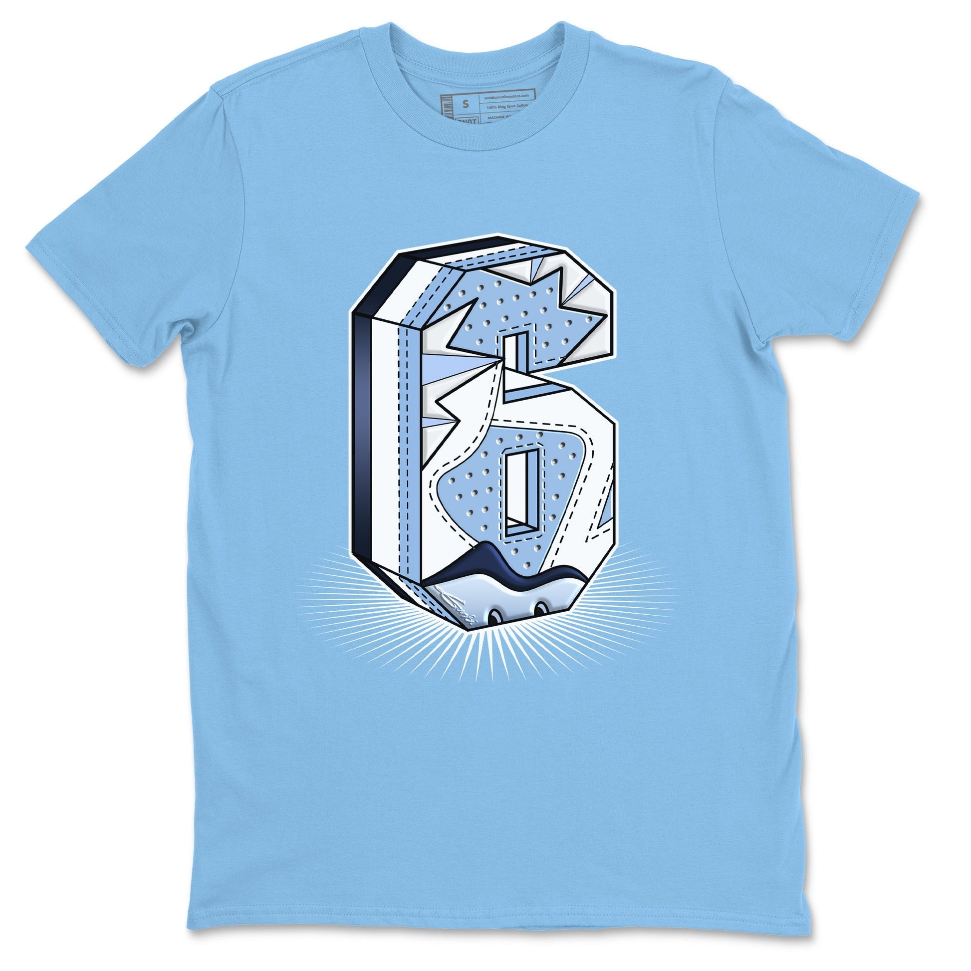 Jordan 6 UNC Sneaker Match Tees Six Statue Sneaker Tees Jordan 6 UNC Sneaker Release Tees Unisex Shirts