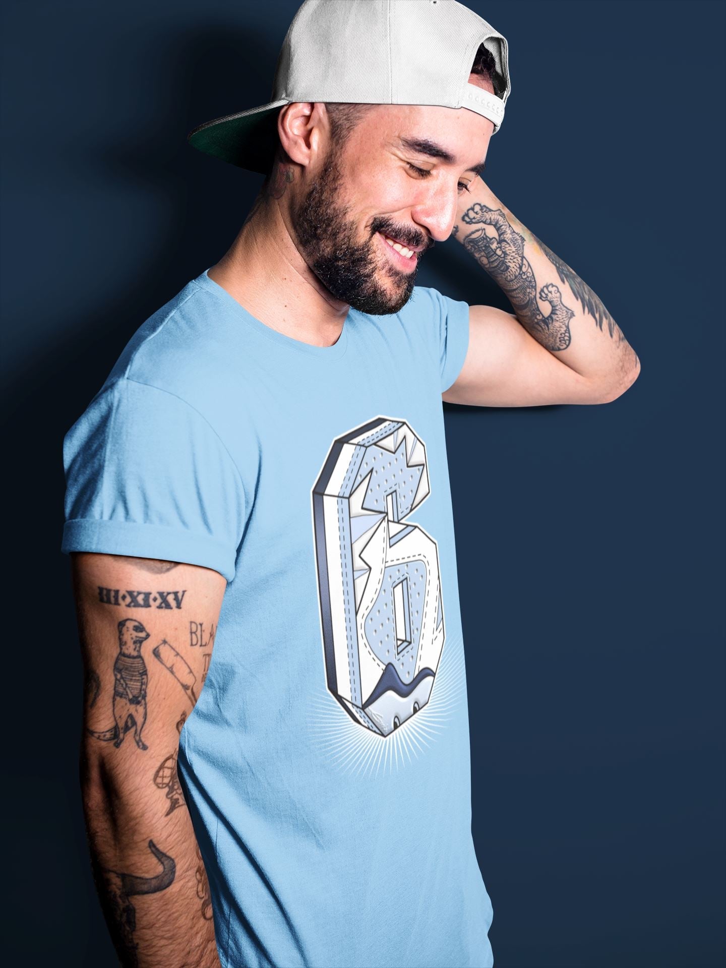 Jordan 6 UNC Sneaker Match Tees Six Statue Sneaker Tees Jordan 6 UNC Sneaker Release Tees Unisex Shirts