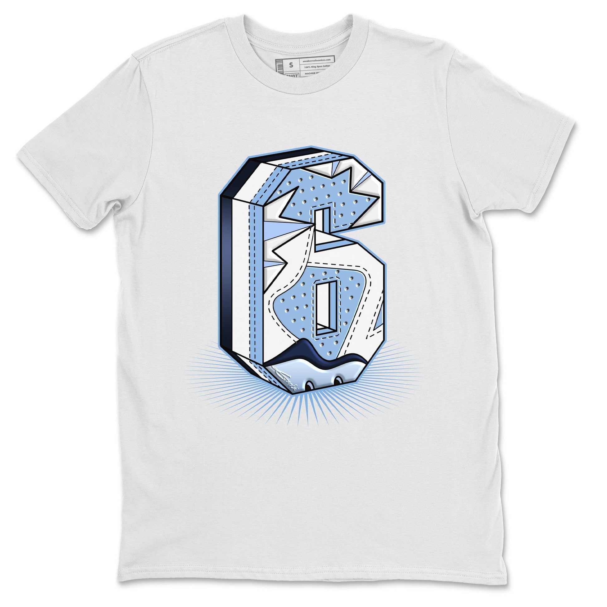 Jordan 6 UNC Sneaker Match Tees Six Statue Sneaker Tees Jordan 6 UNC Sneaker Release Tees Unisex Shirts