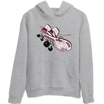 1s Metallic Burgundy shirt to match jordans Skateboard sneaker tees AJ1 Metallic Burgundy SNRT Sneaker Release Tees Unisex Heather Grey 2 T-Shirt