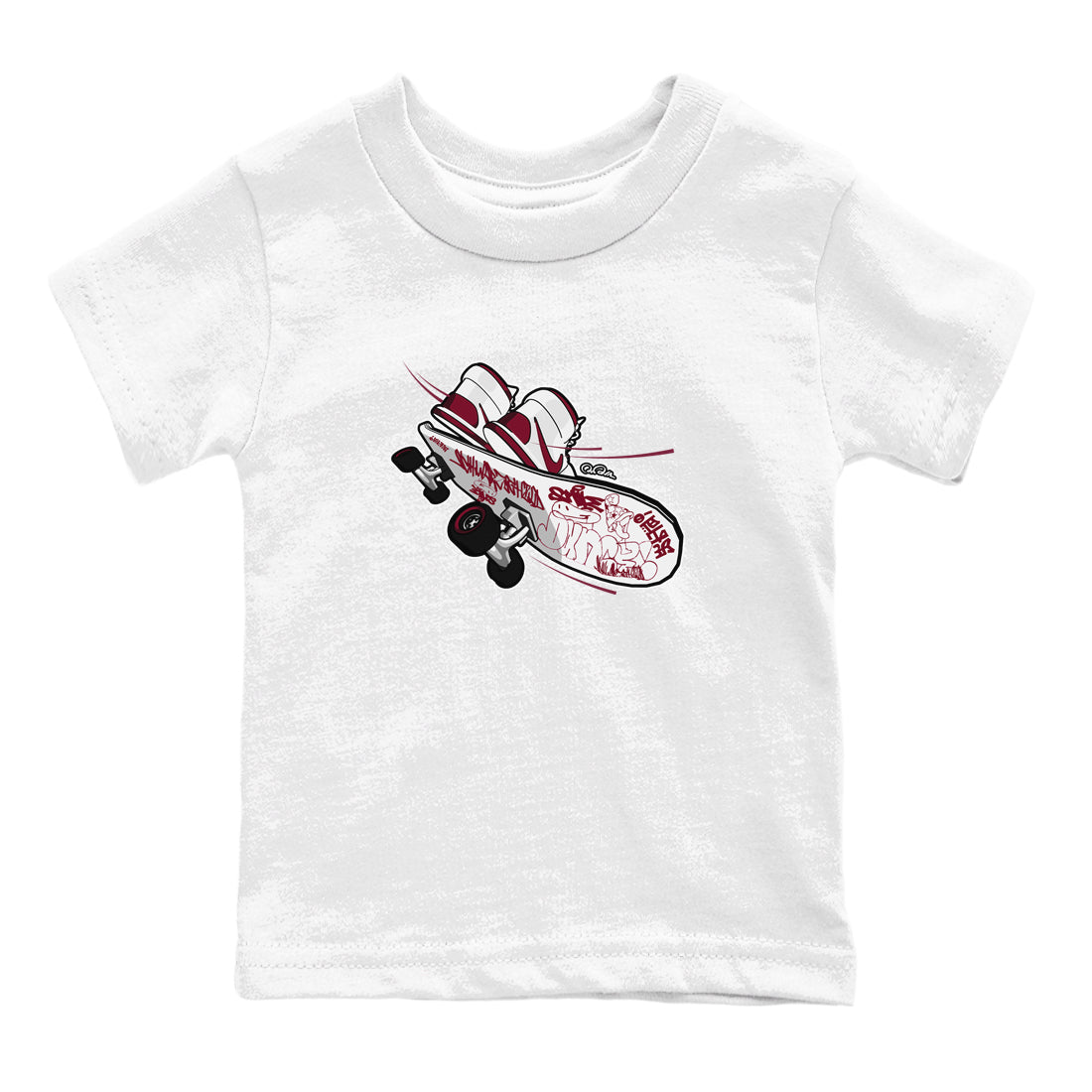1s Metallic Burgundy shirt to match jordans Skateboard sneaker tees AJ1 Metallic Burgundy SNRT Sneaker Release Tees Baby Toddler White 2 T-Shirt